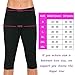 CROSS1946 Women's Slimming Thermo Capris Pants Sauna Hot Sweat Body Shaper Control Small (Rose, XXL)