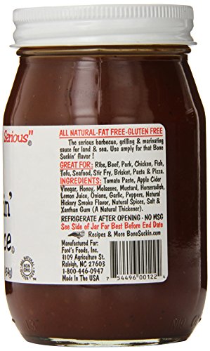 Bone Suckin fords Gourmet Foods Bbq Sauce, 16 Oz