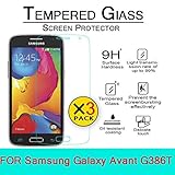 Galaxy Avant Glass Screen Protector, [2 Pack] AnoKe[Lifetime Warranty](0.3mm 9H 2.5D) Best Tempered Glass Screen Protector Film Shield Guard For Samsung Galaxy Avant SM-G386T Glass 2Pack