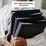1ABOVE 6-Pack A4 Clear Exercise Book Covers Durable 150µm Thick 60mm Flap view 6