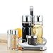 YOULANDA Olive Oil and Vinegar Dispensers Bottle Set-Includes Glass Cruet Set and Small Salt and Pepper Shakers with Caddy Stand, Set of 5