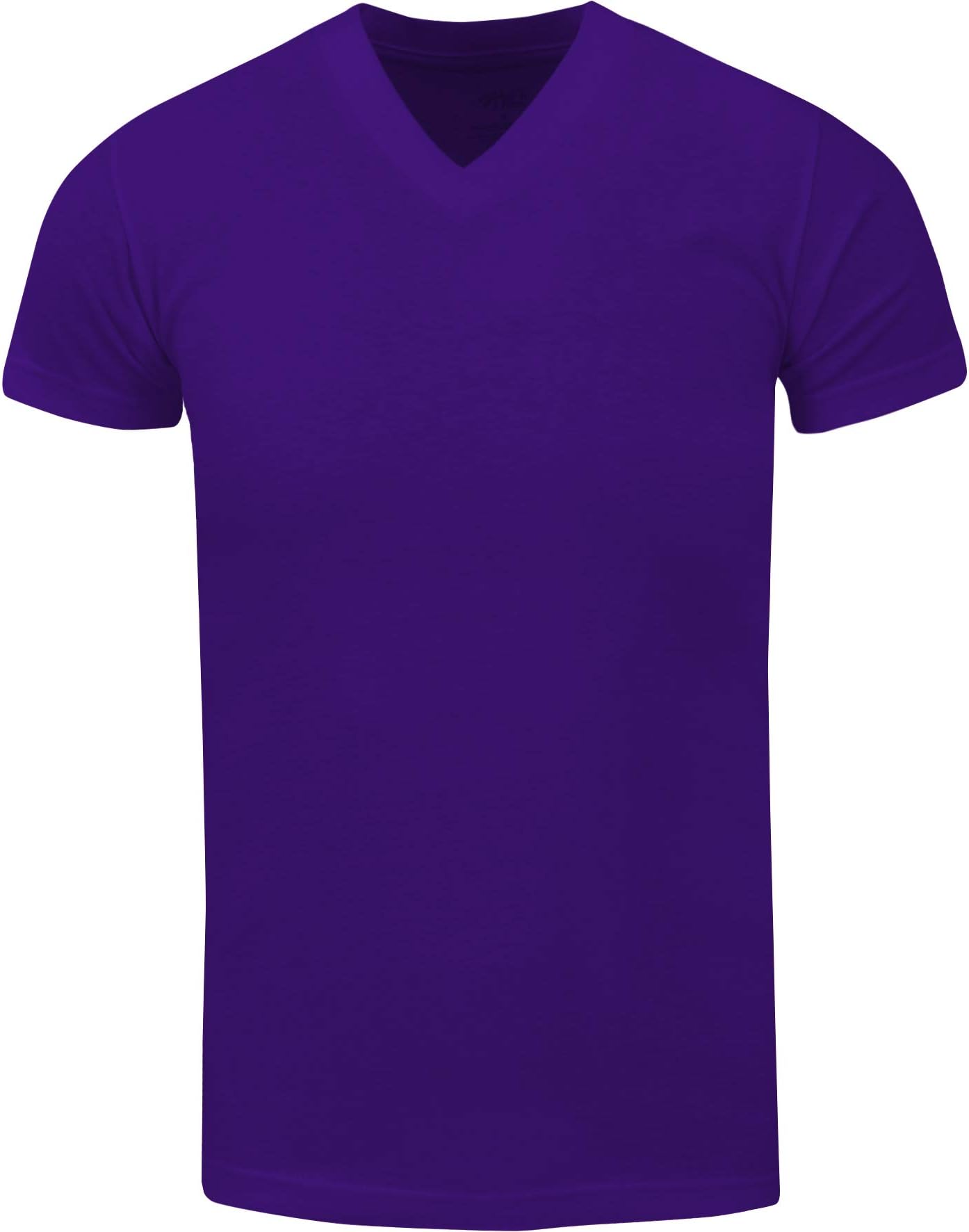 Fitscloth Active Mens Premium Cotton Heavy Weight Perfect V Neck Basic T Shirt XS~7XL