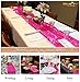 ShinyBeauty Hot Pink Table Runners Pack of 2 Home Decor Sequin Table Runner Fuchsia 12 by 108 in Wedding Graduation Party Supplies -0214S