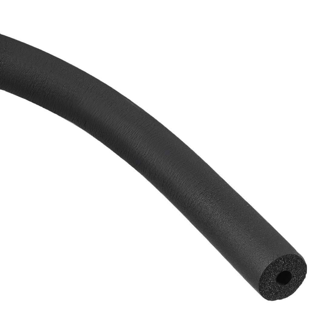 Sourcingmap Foam Hose 2/8" x 3/8" Air Conditioner Heat Insulation Pipe Black 6 Foot Length