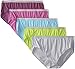 Fruit of the Loom Women's Plus Size Fit for Me 5 Pack Microfiber Hi-Cut Panties