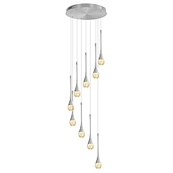 ykolupty 9-Lights H100'' Modern Chandelier 9-Lights