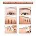 Liquid Eyebrow Pen,Long-lasting Tint Dye Cream 24 hours Waterproof Tattoo Eyebrow Pen For Eyebrow Make Up with 4 Tips (02.Brown)