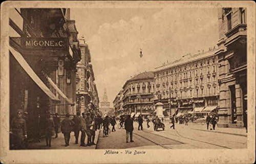 Via Dante Milan Italy Original Vintage Postcard At Amazon S Entertainment Collectibles Store