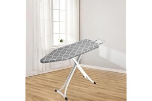 Universal Ironing Board Cover for Panel 110x34cm,Durable Thick Padding with Elastic Edge Iron Heat Shield for Ironing Table