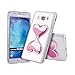 J3 Case, Galaxy Sky,Galaxy Sol,Amp Prime Case,DAMONDY Cute 3D Moving Stars Bling Liquid Glitter Floating Flowing Love Heart Ultra Clear Soft TPU Case for Samsung Galaxy J3 2016 -rose pink