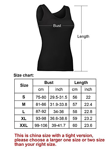 image for Hestya Women Tank Top Built-in Bra Camisole Padded Cami Top Bra Top Ca