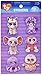 Darice BB0049S, 12 Piece, Ty Beanie Boos Sticker Set, Girly Wiggle Eyes