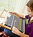 HearthSong® Versatile Portable Large Wooden Lap Weaving Loom - Maple Hardwood - Tapestry Needle and Accessories - Crafts for Kids - 18.5 H x 14.5 W