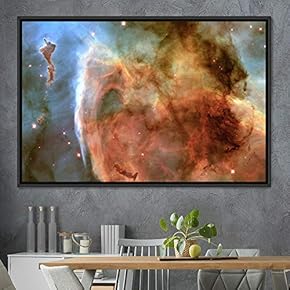 signwin Framed Canvas Wall Art Galaxy Stars Aerial...