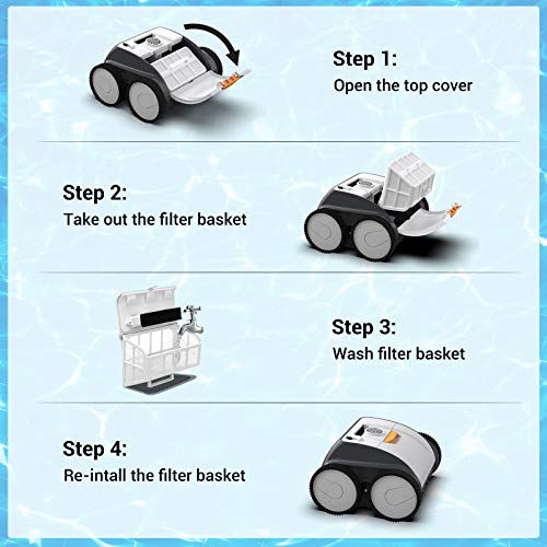 AIPER SMART Cordless Robotic Pool Cleaner, WallClimbing, TripleMotor