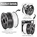 PLA+ Filament 3D Printer Filament,2kg Spool (4.4 lbs) 1.75mm,Dimensional Accuracy +/- 0.02 mm, 2 Packs (Black + White) by SUNLU