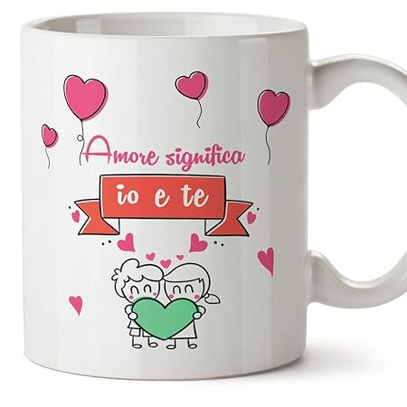 Mugffins Tazza San Valentino Ti Amo Amore Significa Io E Te Idee Regali Anniversario Originali Per Luiper Leiragazzifidanziati