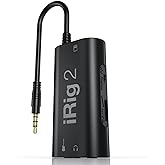 IK Multimedia iRig 2 portable guitar audio interface, lightweight audio adapter for iPhone and iPad with instrument input and