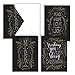 Christmas Pines Typography Cards / 24 Holiday Cards With White Envelopes / 5'' x 7'' Winter Greeting Cards / 3 Festive Designs With Inside Verses/Made In The USA