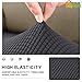 Easy-Going Stretch Cushion Cover Sofa Cushion Furniture Protector Sofa Seat Sofa slipcover Sofa Cover Soft Flexibility with Elastic Bottom(3-Piece Chair Cushion,Dark Gray)