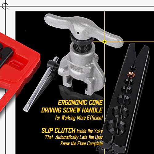 KOOPOOL Eccentric Flaring Tool Kit 7 Dies, Sizes (3/163/4 inches) 45