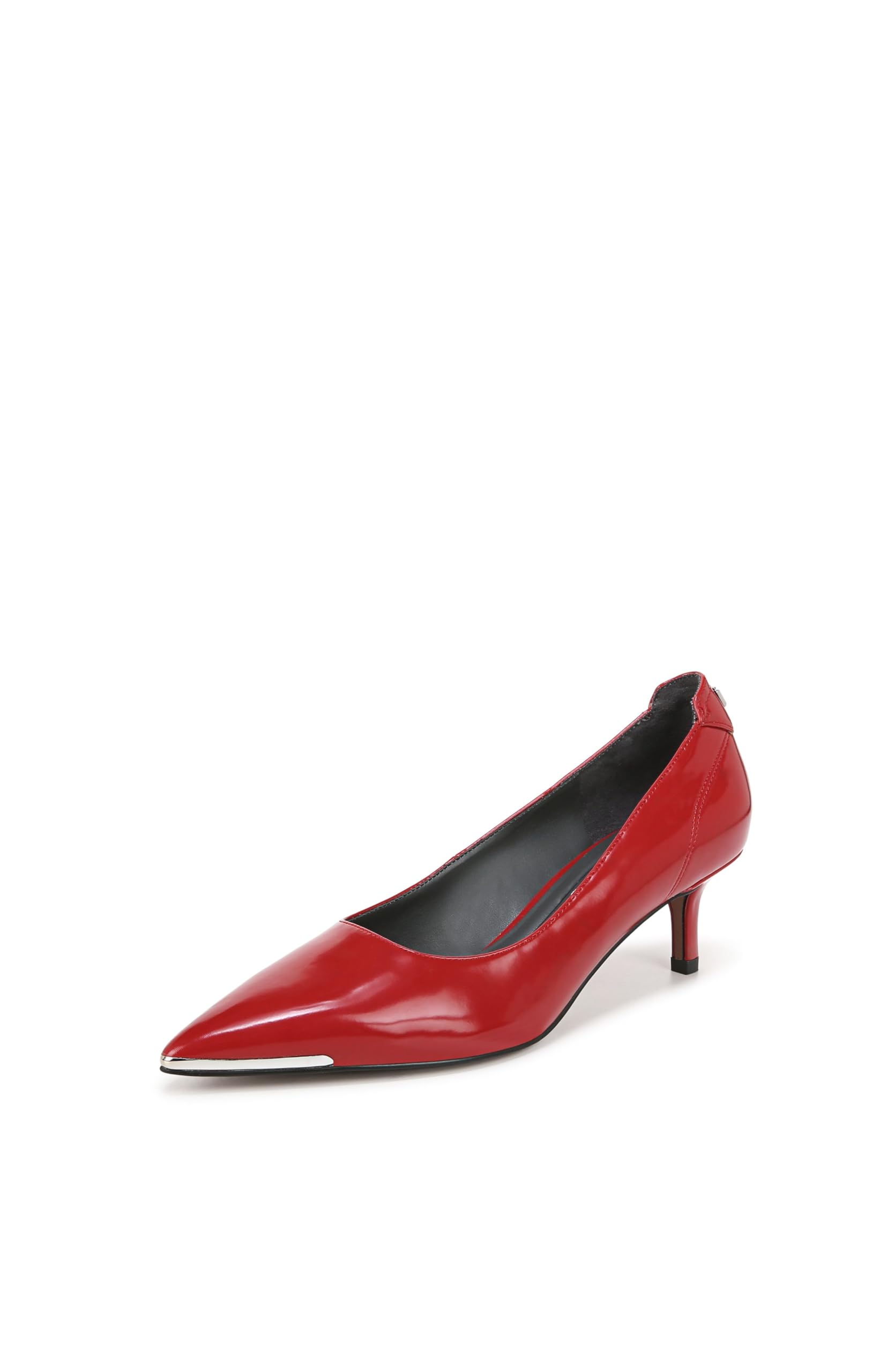 Franco Sarto Womens Kalsa Kitten Heel Pump Crimson Red Glossy 8.5 M