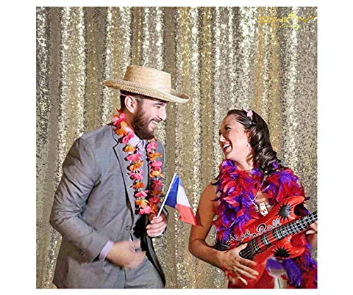 8ft X 8ft, Ready to Dispatch,Light Gold Sequin Backdrops, Light Gold Sequin Photo Booth Backdrop, Party Backdrops,Wedding Backdrops, Sparkling Photography Prop
