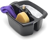 Addis Utility Cleaning Caddy Twin Compartment with Handle Black 32 x 38.5 x 20 view 6