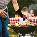 YINENN BBQ Grill Gloves with 932°F Heat Resistant and Insulated Silicone for Barbecue with Grilling,Smoker,Cooking and Oven,Baking,Fireplace,Frying and Kitchen-1 Pairs XL (13.5 Inches)-Red