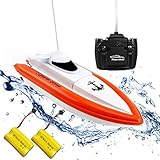 Rabing RC Boat for Pools and Lakes - HY800 Racing Boats 2.4GHz 15km/h High Speed Remote Control Boat for Kids Adults Boys Girls(Only Works in Water)
