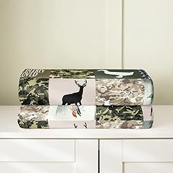 Feelyou Deer Duck Cowhide All Season,Bed Blanket