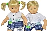 OCEAN WHALE OUTFITS FOR AMERICAN GIRL BITTY TWINS