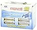 Maxell AA Alkaline Battery, Long Lasting, High Compatibility, Gold, 48 Count