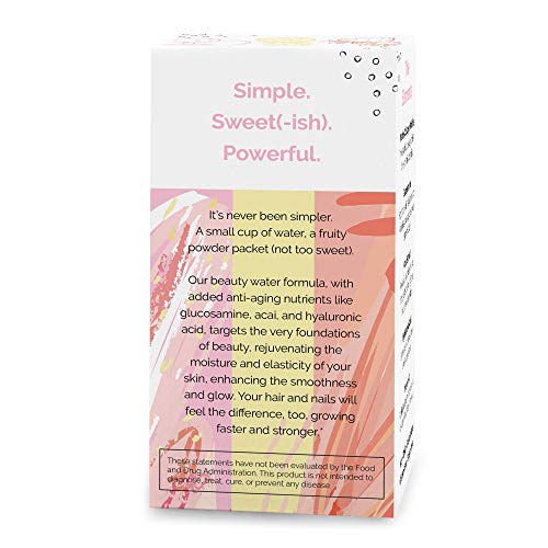 Zint Sweet Marine Collagen Powder Beauty Drink Mix (Assorted): Sugar-Free Collagen Peptides Drink w/Glucosamine, Hyaluronic Acid, Vitamin C, Acai Extract (15 5g Packets)
