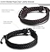 FIBO STEEL Braided Leather Bracelet for Men Women Cuff Bracelet Adjustable 7.0-9.1 inches Brown Black