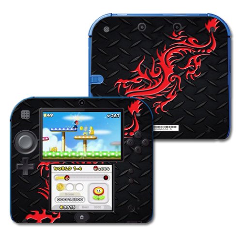 MightySkins Skin Compatible with Nintendo 2DS - Red Dragon | Protective, Durabl…