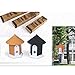Flexzion Ultrasonic Dog Bark Control Outdoor Pet Anti Bark Deterrent Stop Barking Device Bird House Box Design Waterproof for Home Garden Hanging Battery Operated