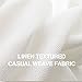 jinchan Valance for Bathroom Kitchen Short Privacy Semi Sheer Window Dressing Casual Weave Curtain Drapes 1 Panel W54 x L38 White