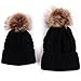 GBSELL Mom And Baby Winter Knitting Keep Warm Hat Sport Cap (Black)
