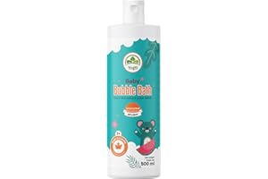 Yogti Kids Bubble Bath – Unscented Splishy 500ml | Gentle & Hypoallergenic Formula | Infused with Epsom Salt | Sulphate Free 