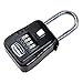 Shackle Mounted Key Storage Box with Resettable Lock Combination, Black, 1-Pack