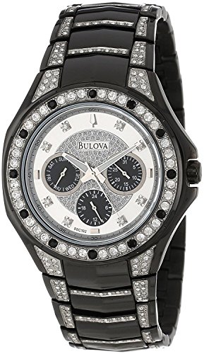 Bulova Crystal Collection Men's 98C102 Quartz Black 43.5mm Bracelet Watch (Certified Refurbished) Bulova Crystal Collection Men's 98C102 Quartz Black 43.5mm Bracelet Watch (Certified Refurbished)