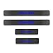 For Honda Civic Door Sill Protector Reflective 4D Carbon Fiber Sticker Door Entry Guard Door Sill Scuff Plate Stickers Auto Accessories 4Pcs Blue