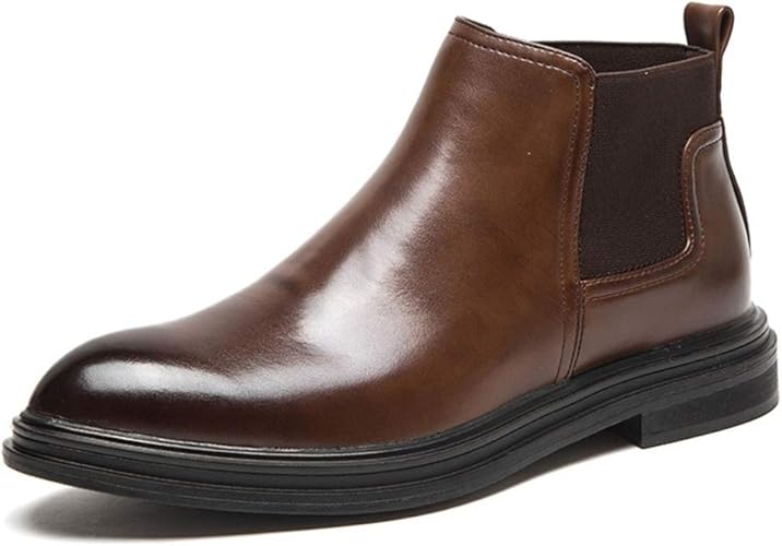 Amazon Yybo ビジネスシューズ サイドゴアブーツ 革靴 紳士靴 メンズ ドレスシューズ ブーツ ビジネス ドレス 紳士 シューズ 靴 皮靴 結婚式 履きやすい 冠婚葬祭 スーツ 卒業式 サイドゴアブーツ Yybo ブーツ