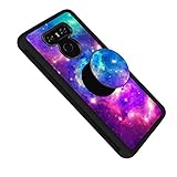 LG G6 Case, Starry Sky Customed Shock Absorption Scratch Resistant Soft TPU Bumper Case with Multifunction Pop Cell Phone Holder for LG G6