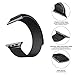 OSUVOX Compatible for IWatch Band, 38mm/40mm 42mm/44mm, Stainless Steel Loop Magnetic Band Compatible with Iwatch Series 5/4/3/2/1 (Black, 38mm/40mm)