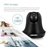 FidgetFidget Keekoon KK004 1080P HD IP Camera Voice Alarm 2-Audio Monitor WiFi Night Vision AU Plug Black