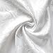 ColorBird Scroll Damask Jacquard Tablecloth Polyester Fabric Water Resistant Spillproof Table Cover for Kitchen Dinning Wedding Banquet Party Tabletop Use (Round, 90 Inch, White)