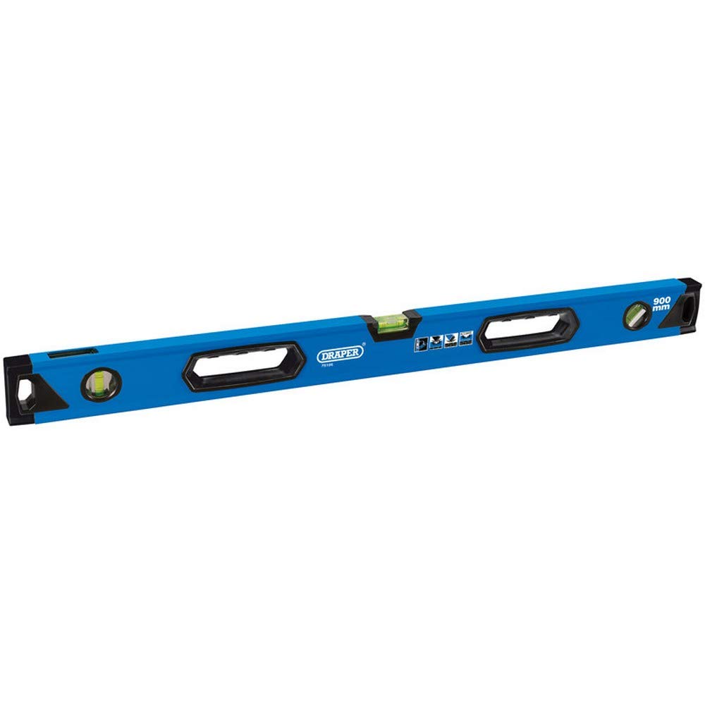 Draper 75105 Side View Box Section Level, 900mm Length , Blue