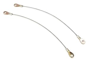 Acouto 2PCS Tailgate Cable 53045‑1065 Replacement Mule 3000 3020, HighQuality ABS & Metal Construction, Installation, Tail Ga